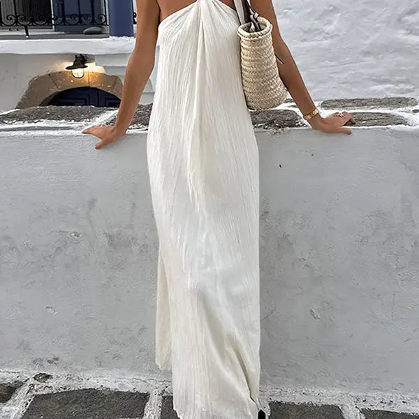 Ivory Twist Maxi Dress